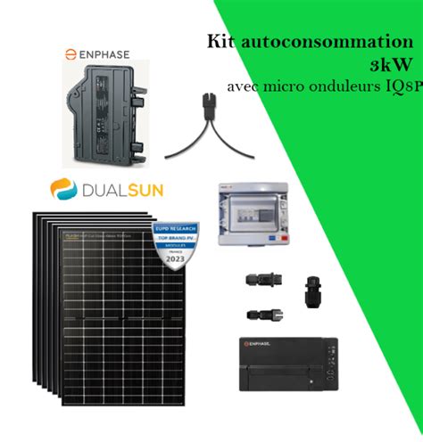 Kit autoconsommation 3000W Monophasé .